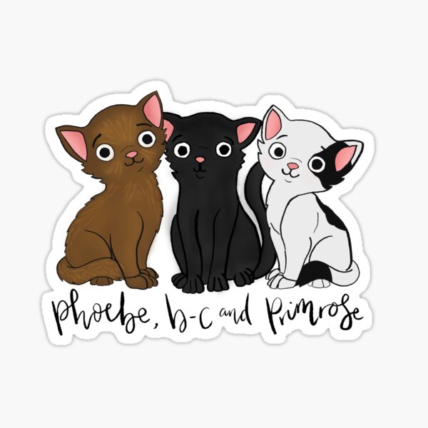 "Hazel's Kittens! " Sticker by EllieSlaney Redbubble