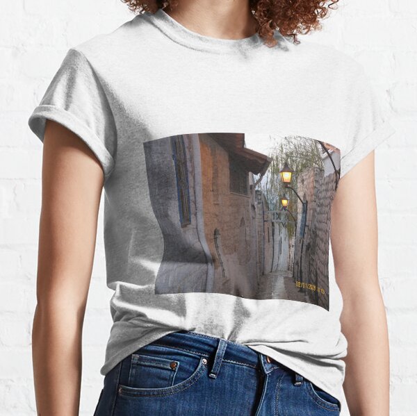 #architecture, #street, #outdoors, #house, #lantern, #old, #narrow, #alley Classic T-Shirt