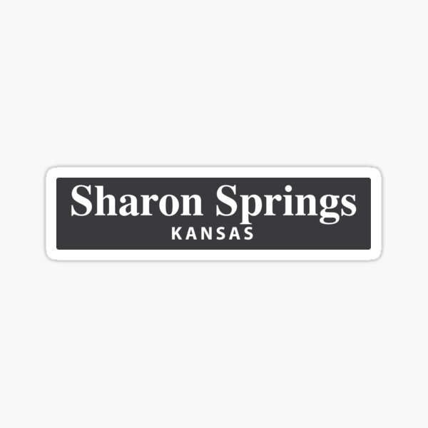 Sharon Springs Kansas Sticker For Sale By Everycityxd2 Redbubble