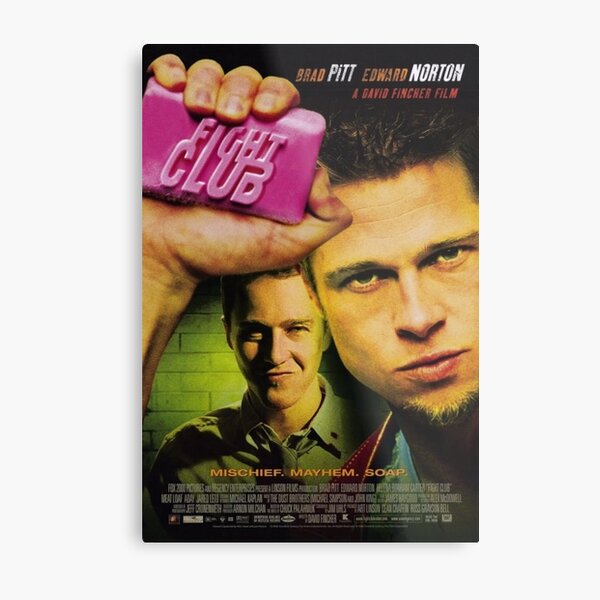 Fight Club Movie Poster Metal Print