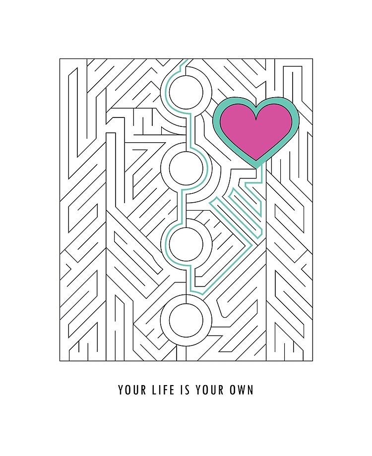 Your Life Is Your Own Heart Maze Mob Psycho 100 Inspired Ipad Case Skin By Tinystargazer Redbubble