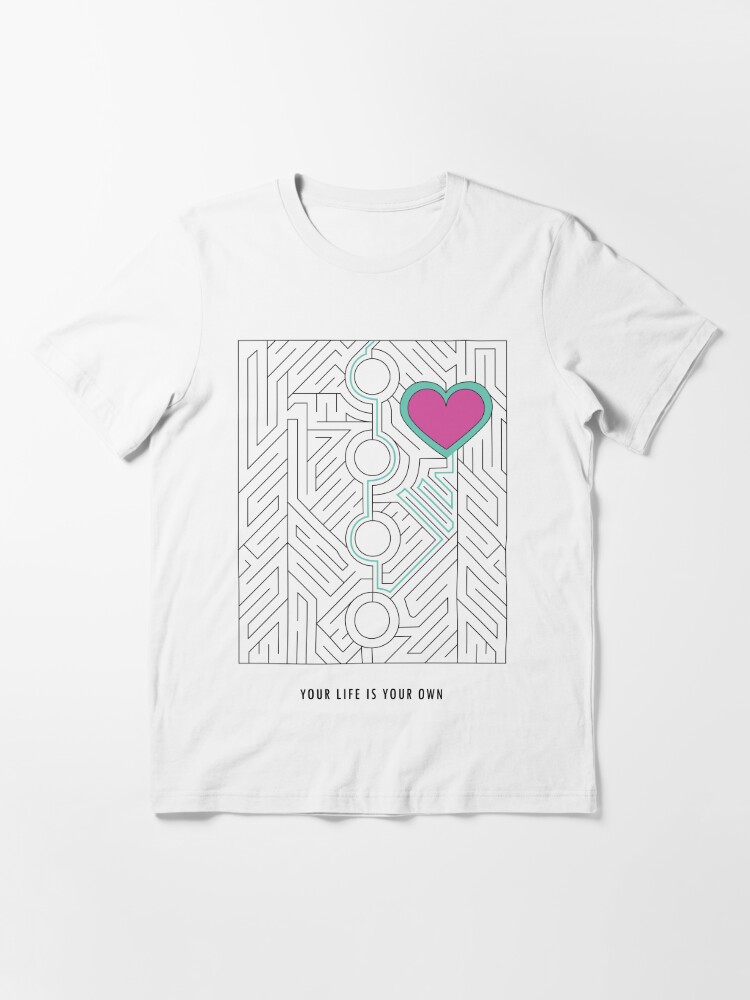 Your Life Is Your Own Heart Maze Mob Psycho 100 Inspired T Shirt By Tinystargazer Redbubble
