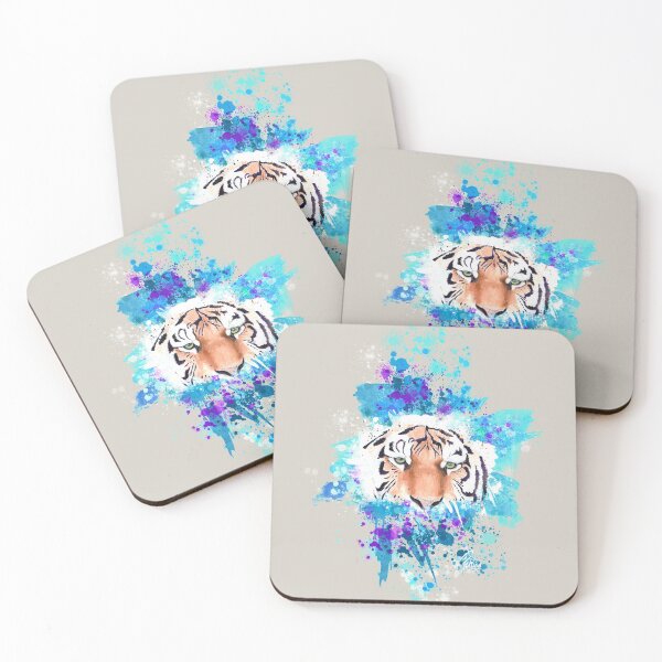 Item preview, Tiger splatter designed and sold by Petrún Sigurðardóttir.