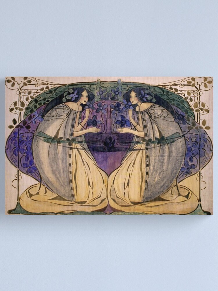 Alternate view of GLASGOW SCHOOL. Frances Macdonald MacNair, Spring. Canvas Print