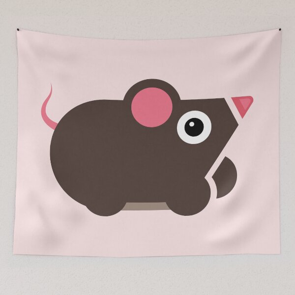 Item preview, Cute little geometric mouse illustration designed and sold by evamajor.