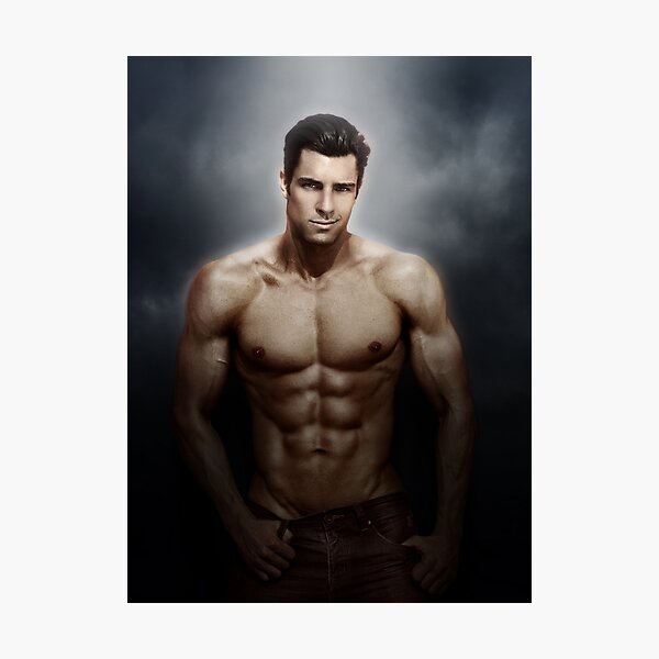 Male model Chris - Soft focus Photographic Print