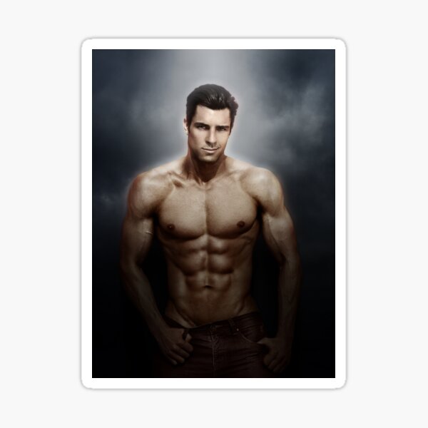 Male model Chris - Soft focus Sticker