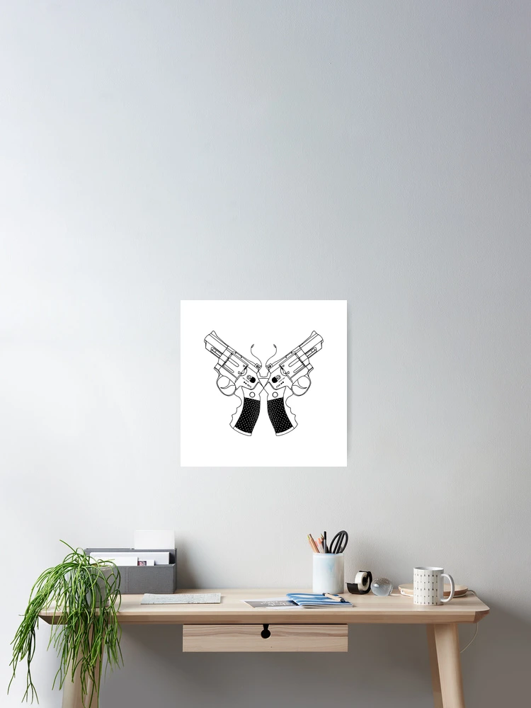 Thumbnail 2 of 3, Poster, Revolver Butterfly designed and sold by euglenii.