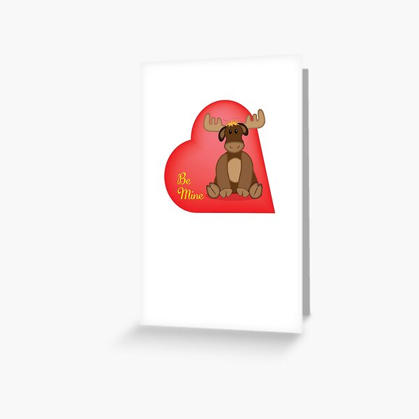 Item preview, Moose Valentine designed and sold by Tee4Tu.