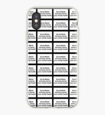 Vinilo o funda para iPhone Las redes sociales perjudican la salud mental