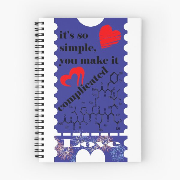 Item preview, It's so simple you make it complicated love. Love quotes novelty Gifts. Love chemical formula. designed and sold by TIXLIFE.