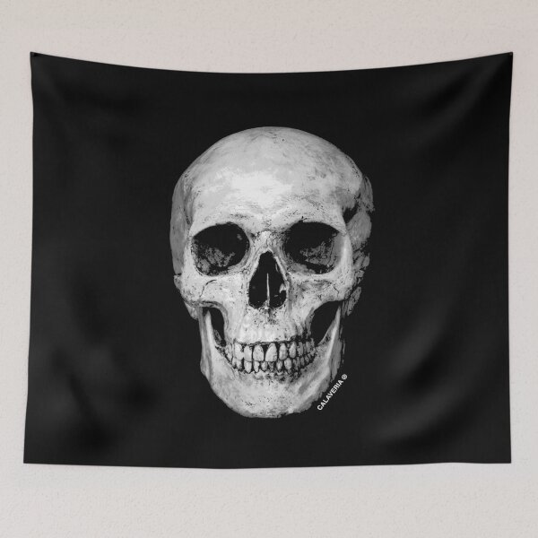 Item preview, Realistic Human Skull Art designed and sold by calaveria.