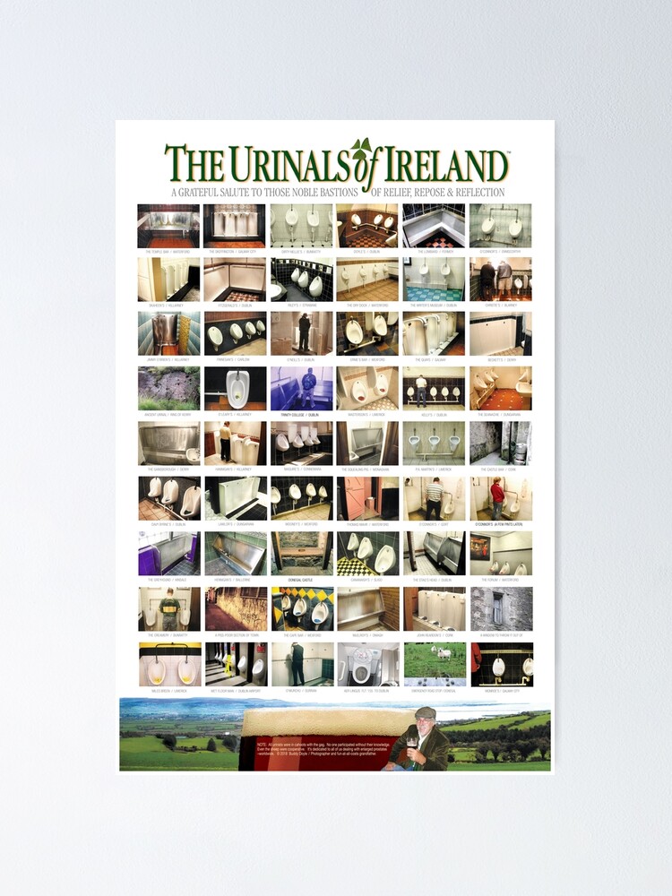 "The Urinals of Ireland Poster" Poster for Sale by Buddy Doyle Redbubble