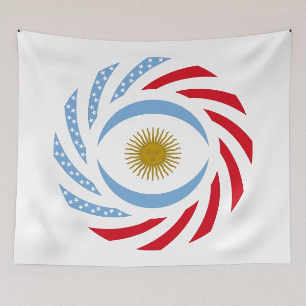 Item preview, Argentinian American Multinational Patriot Flag Series designed and sold by Carbon-Fibre Media.