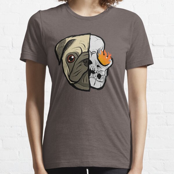 Billky Pugs Gang Skull Flame #3 - pug dog head Essential T-Shirt