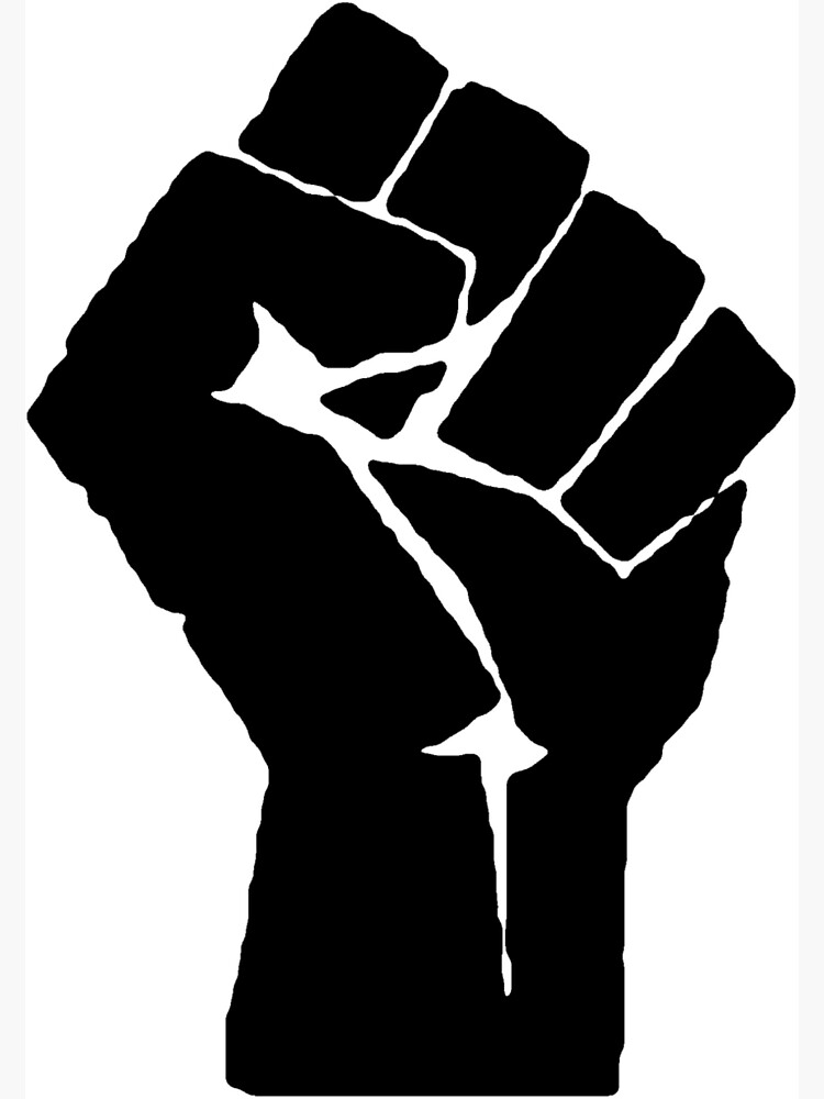"Raised Clenched Fist" Art Print for Sale by RBEnt Redbubble