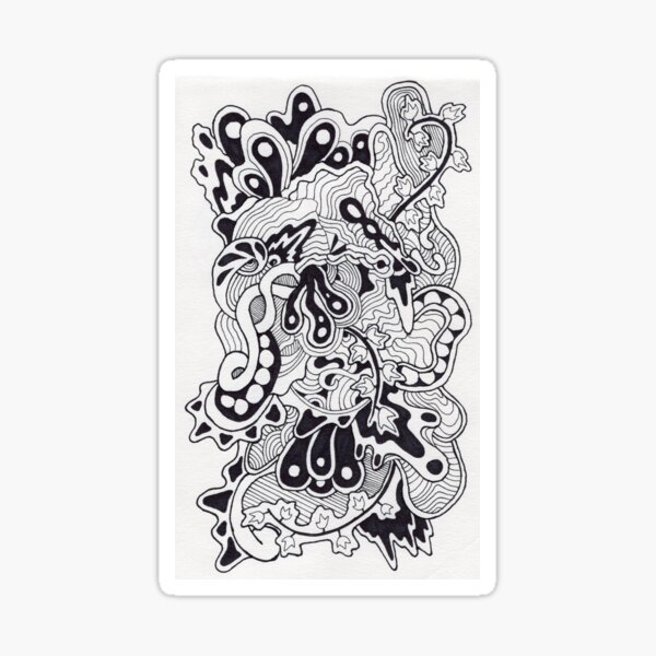 Doodle Art Sticker