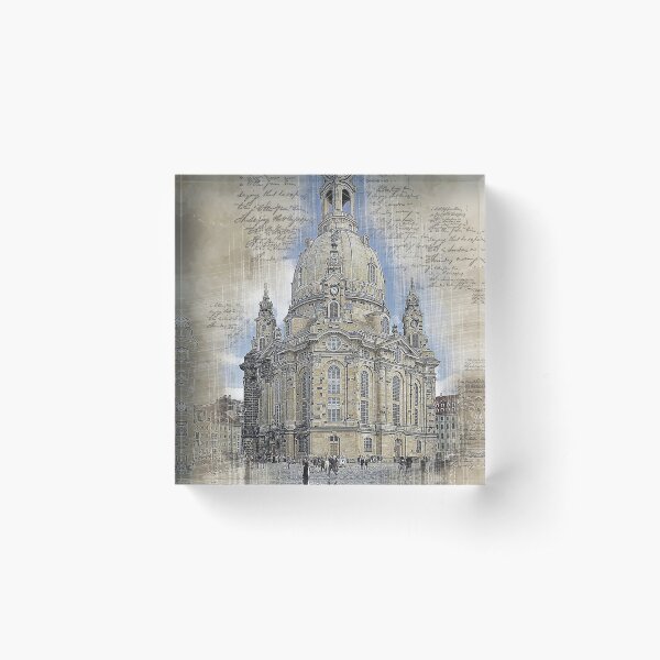 Dresden Frauenkirche Saxony Germany Acrylic Block