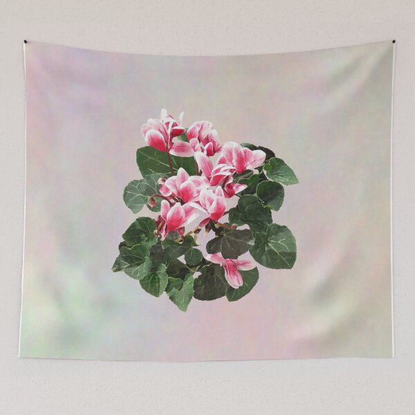 Item preview, Red and White Cyclamen designed and sold by Susan Savad.