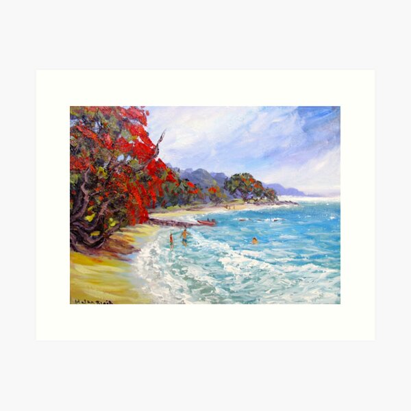 Item preview, Pohutukawa Beach designed and sold by HelenBlair.