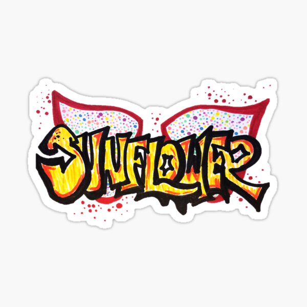 Sunflower - Into the Spiderverse Graffiti Sticker