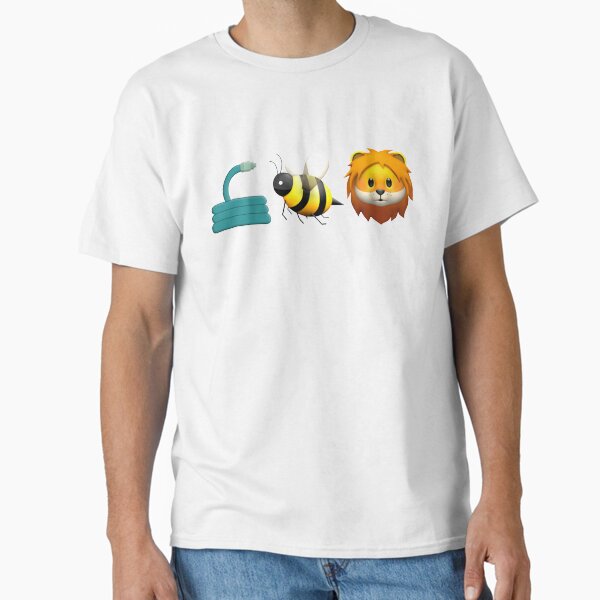 Item preview, Hose Bee Lion Emoji T-Shirt designed and sold by coolhiphoptees.