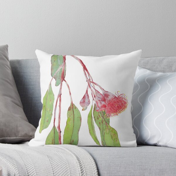 Item preview, Flowering Silver Princess Eucalyptus Branch - Watercolour designed and sold by Zoya Makarova.