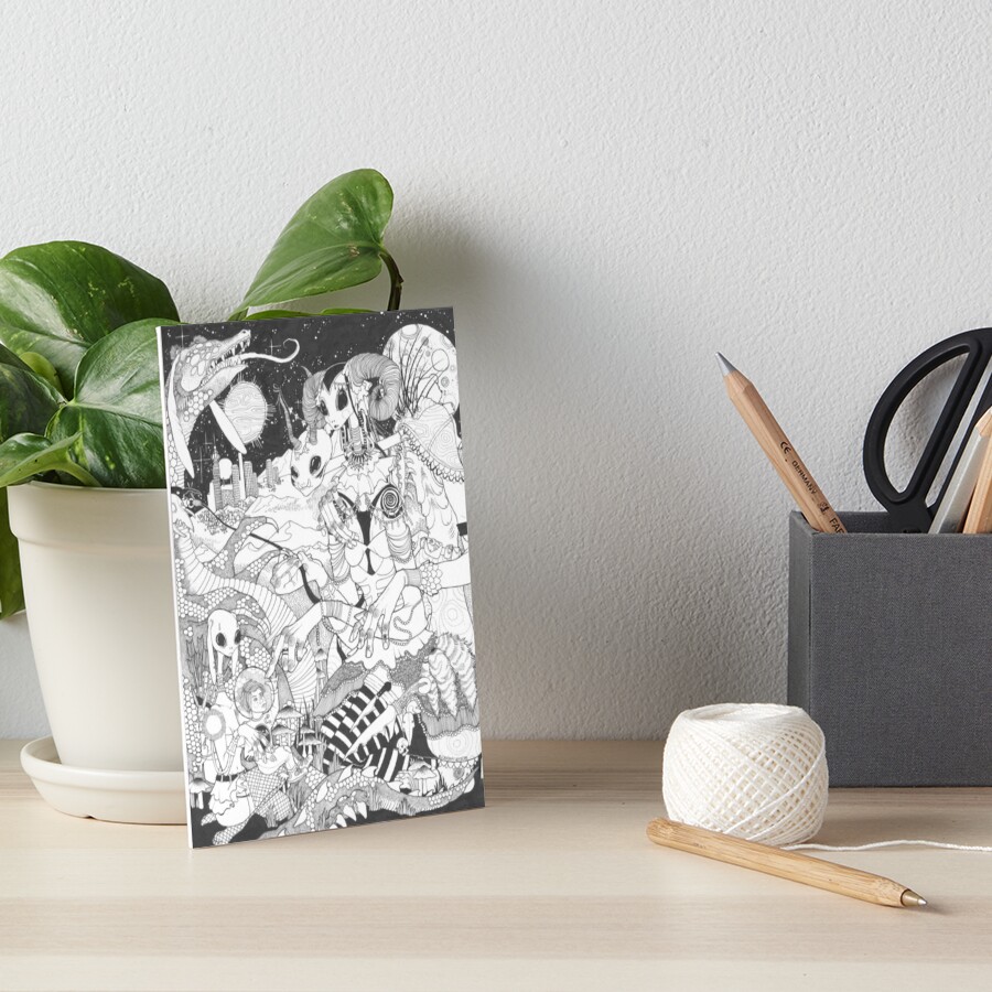 Item preview, Art Board Print designed and sold by RileySmileyArt.