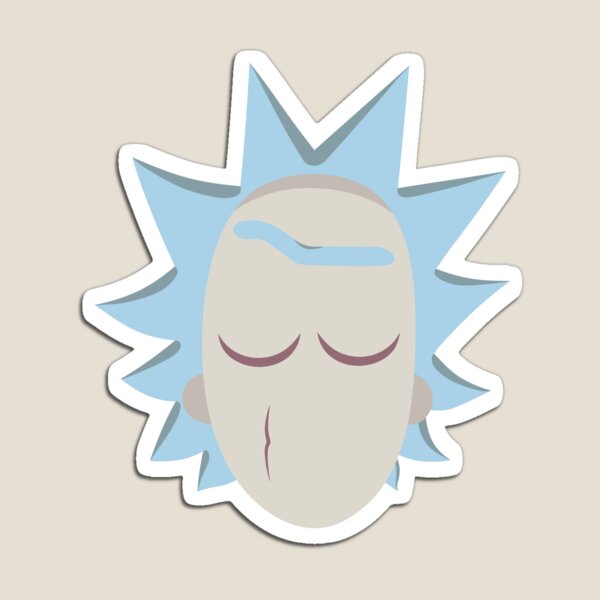 Evil Rick - Minimalistic Magnet