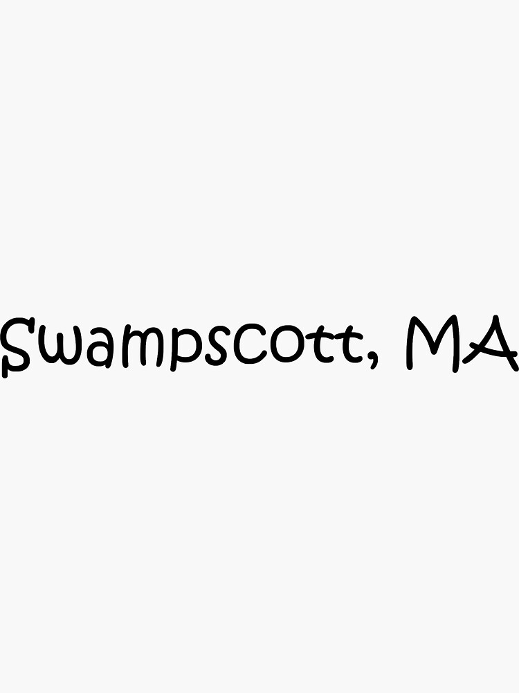 "Swampscott, MA" Sticker for Sale by lukaskugler Redbubble