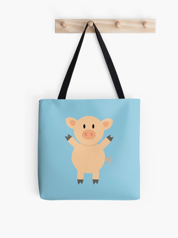 Thumbnail 1 of 2, Tote Bag, Pig designed and sold by JoshCooper.