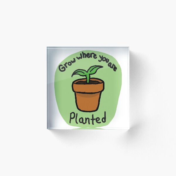 Item preview, Grow Where You Are Planted designed and sold by anipwrites.