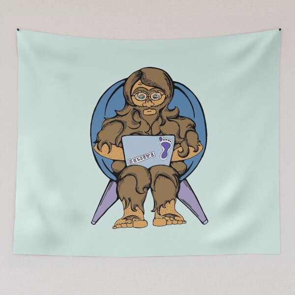 Item preview, Sasquatch Working Remotely designed and sold by Otter-Grotto.