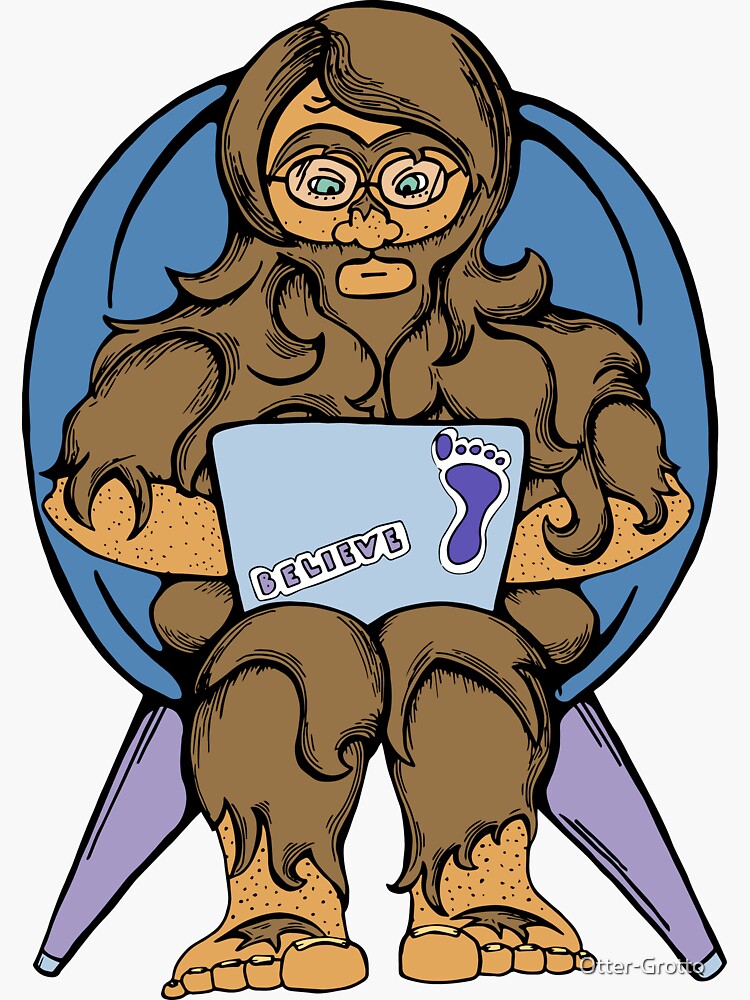 Sasquatch Working Remotely by Otter-Grotto