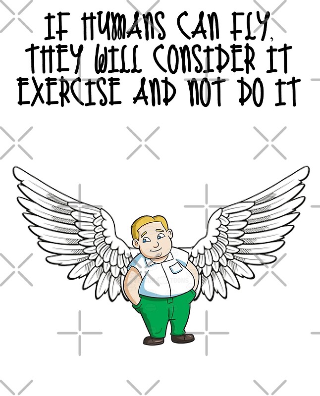 "If Humans Can Fly" by KidDesign Redbubble