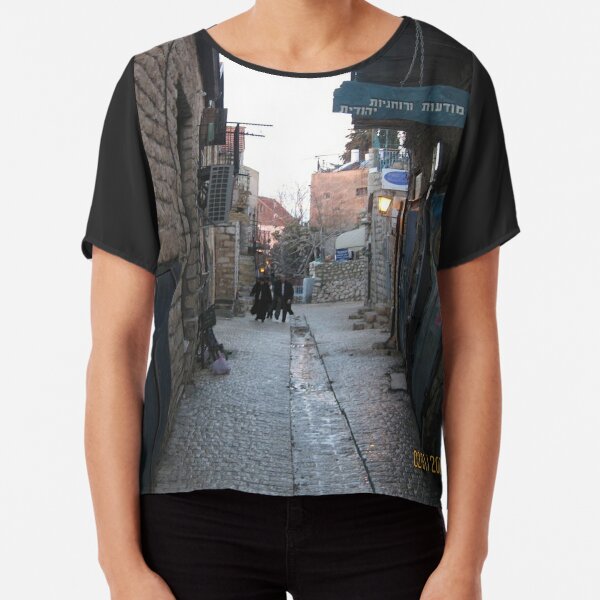 #architecture, #outdoors, #street, #travel, #city, #town, #narrow, #alley Chiffon Top