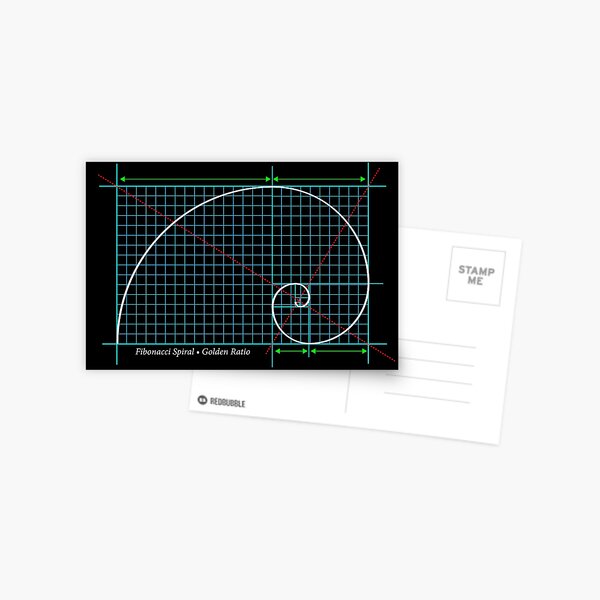 Item preview, Golden Ratio, Fibonacci Spiral, Color Drawing designed and sold by SymbolGrafix.