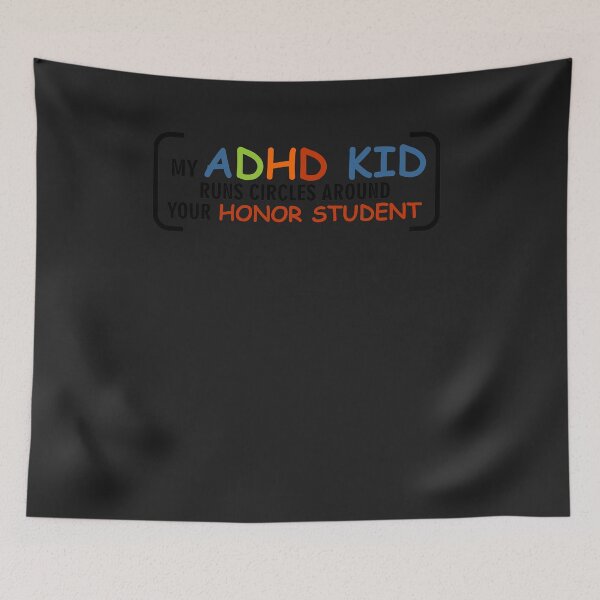 Item preview, My ADHD Kid runs circles around your honor student 1 designed and sold by hadleydesigns.