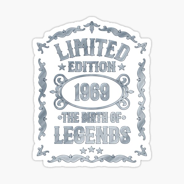 Item preview, Born 1969 - Legends Birthday Vintage 1969 designed and sold by Dubbra.