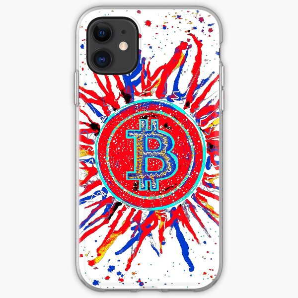 ‘Bitcoin Explosion’ in red. iPhone Soft Case