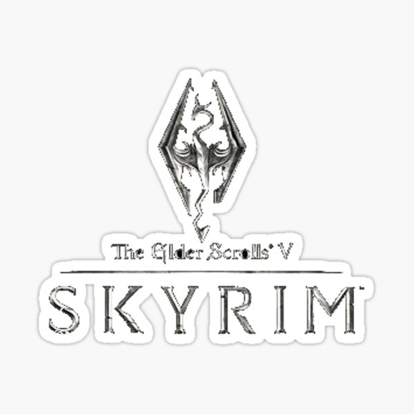 Skyrim Logo Stickers | Redbubble