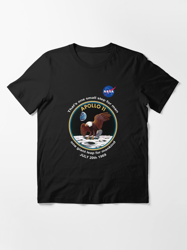 Nasa & Apollo 11 Patch One Small Step Moon Landing T Shirt