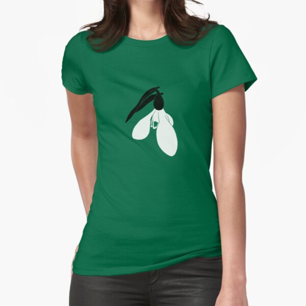 Spring Snowdrop ~ T Shirt Edition Fitted T-Shirt