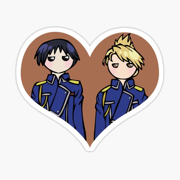 Roy and Riza - shipping dolls Sticker