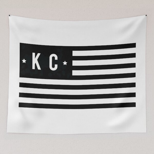Item preview, KC B&W Flag designed and sold by rileydoyle.