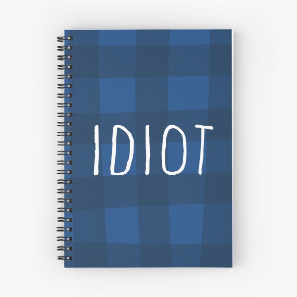 Item preview, Blue 'Idiot' Flannel designed and sold by dirennastudio.