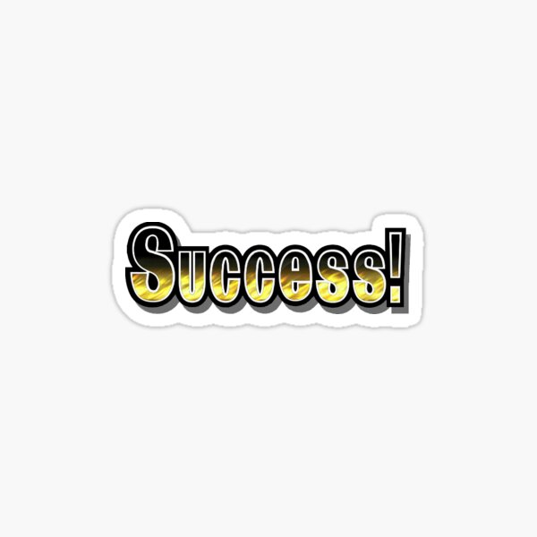 Super Smash Bros Melee Success! Sticker