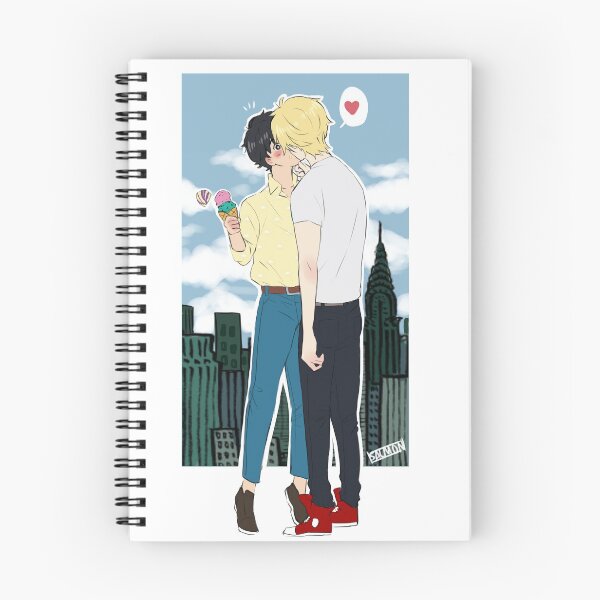 Item preview, Ash and Eiji Ice Cream Kiss designed and sold by MykaAndSalmon.