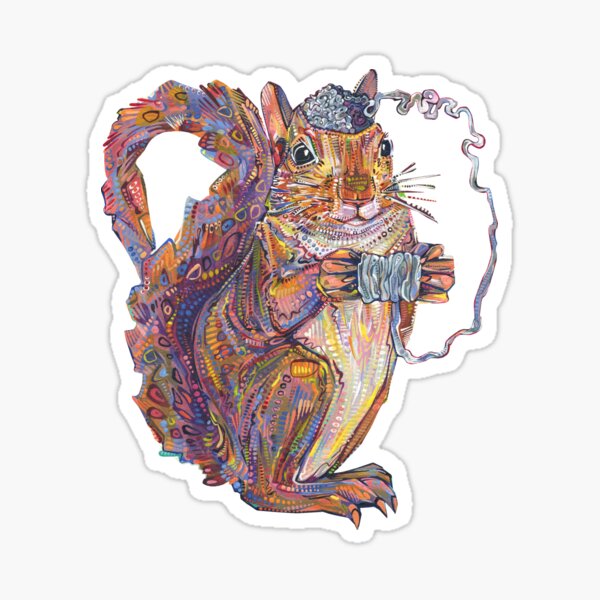 Squirrel Brain Painting - 2019 Sticker