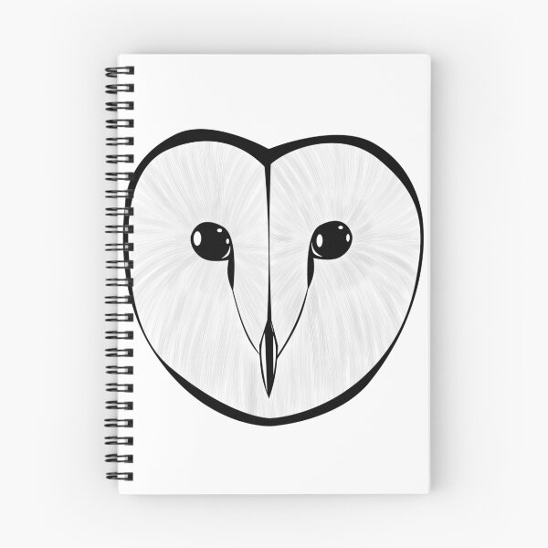 Item preview, Barn owl face designed and sold by Larkspur.